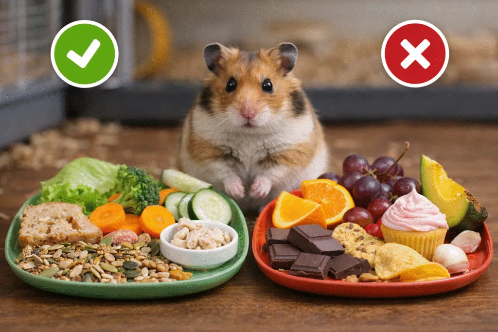 Qué puede y qué no puede comer un hámster