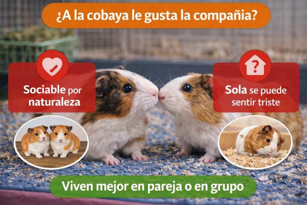¿A la cobaya le gusta la compañía? Descubre cómo se relaciona esta especie