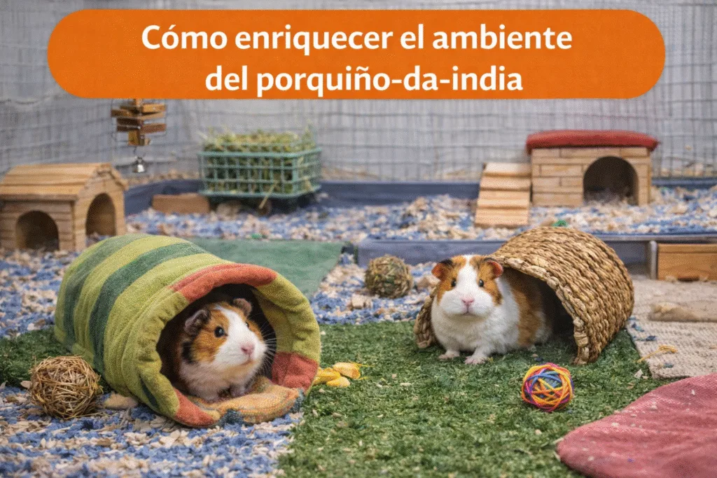 Cómo enriquecer el ambiente del porquiño-da-índia