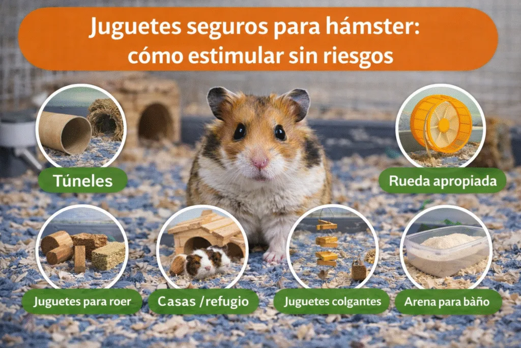 Juguetes seguros para hámster: cómo estimular sin riesgos
