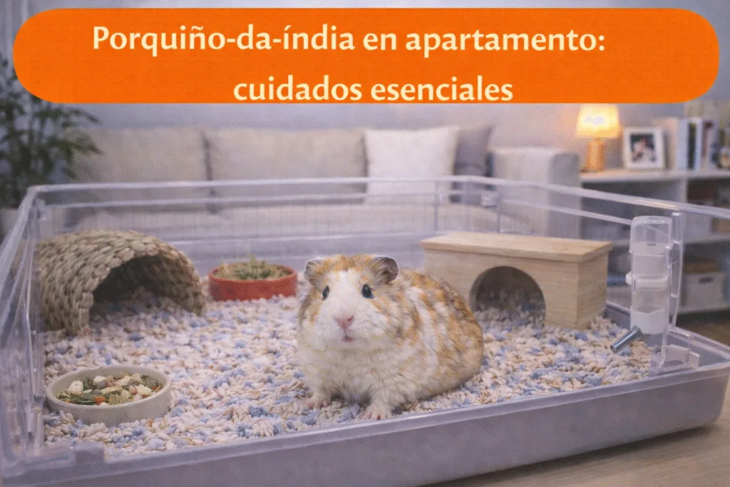 Porquiño-da-índia en apartamento: cuidados esenciales