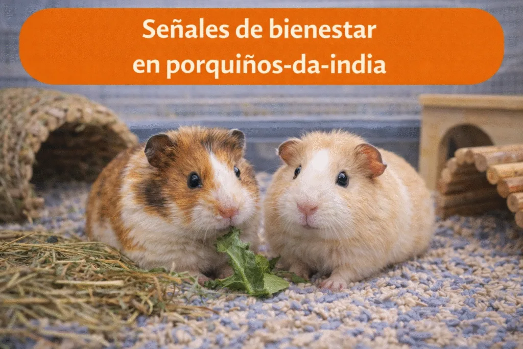 Señales de bienestar en porquiños-da-índia