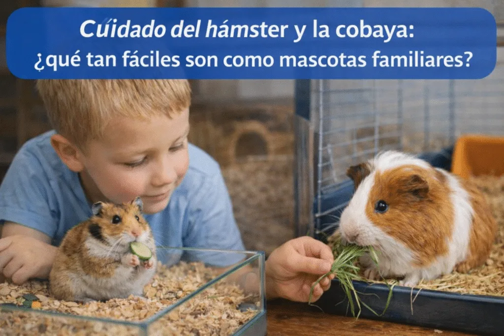 Cuidado del hámster y la cobaya: ¿qué tan fáciles son realmente como mascotas familiares?