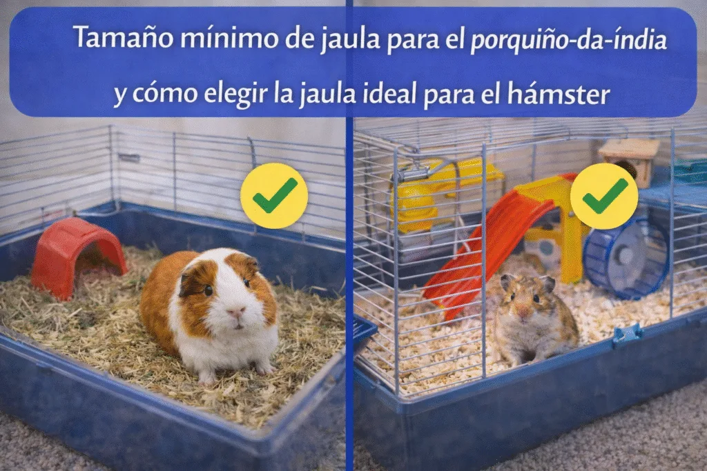 Tamaño mínimo de jaula para el porquiño-da-índia y cómo elegir la jaula ideal para el hámster (con medidas reales)